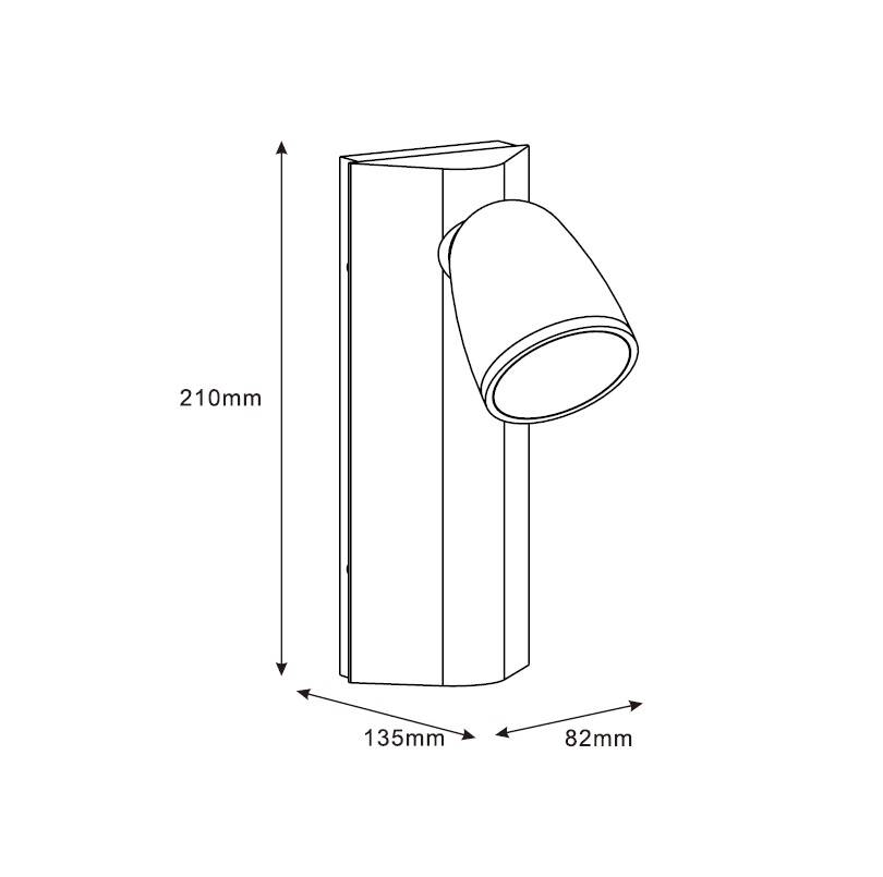 Aplique de Pared Exterior Aluminio Abel