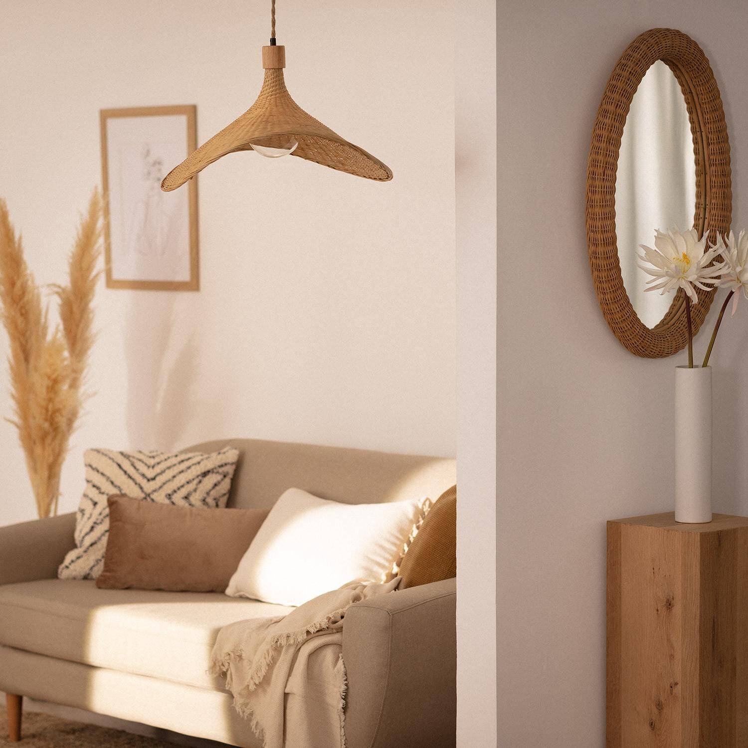 Lámpara Colgante Bambú Kathu Sienet