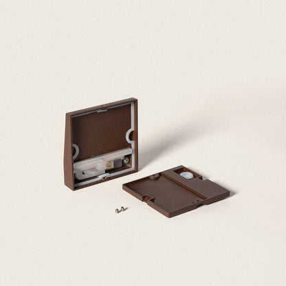 Baliza de Pared Exterior LED 3W CCT Seleccionable Aluminio Superficie Cuadrado Jade