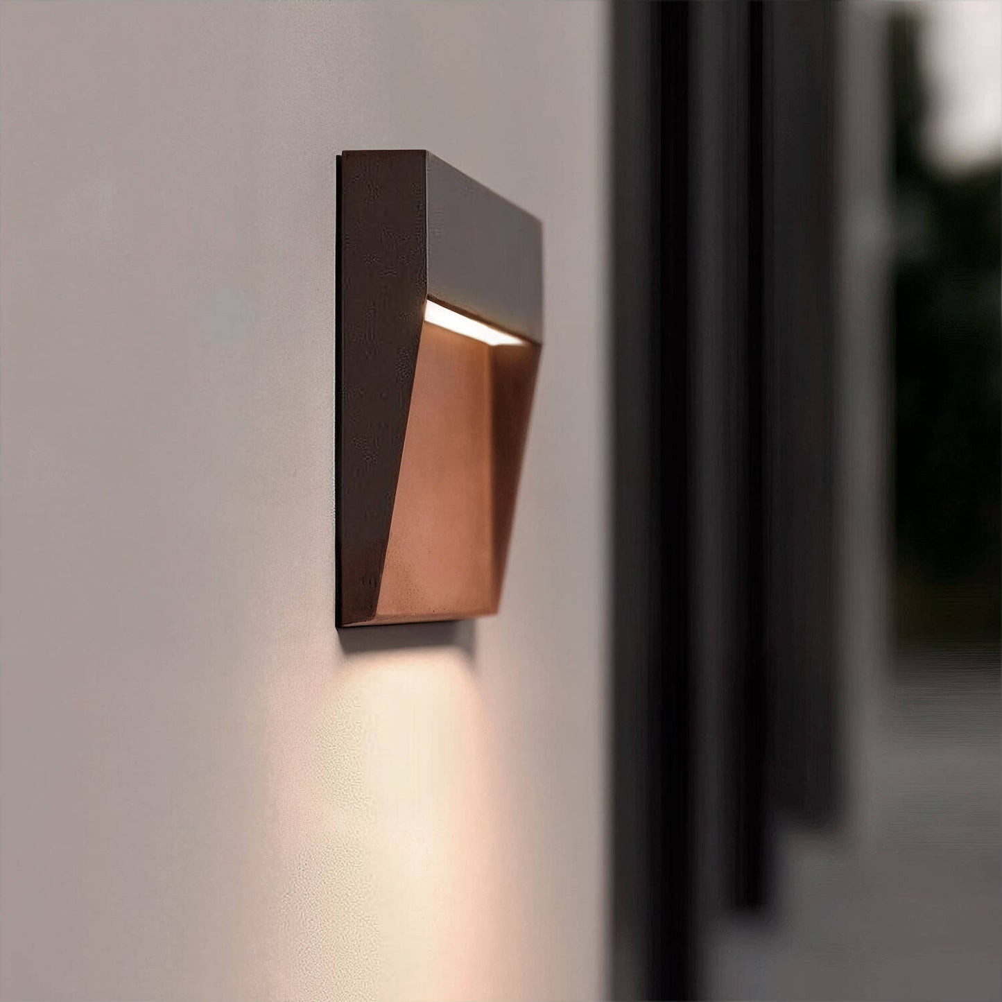 Baliza de Pared Exterior LED 3W CCT Seleccionable Aluminio Superficie Cuadrado Jade