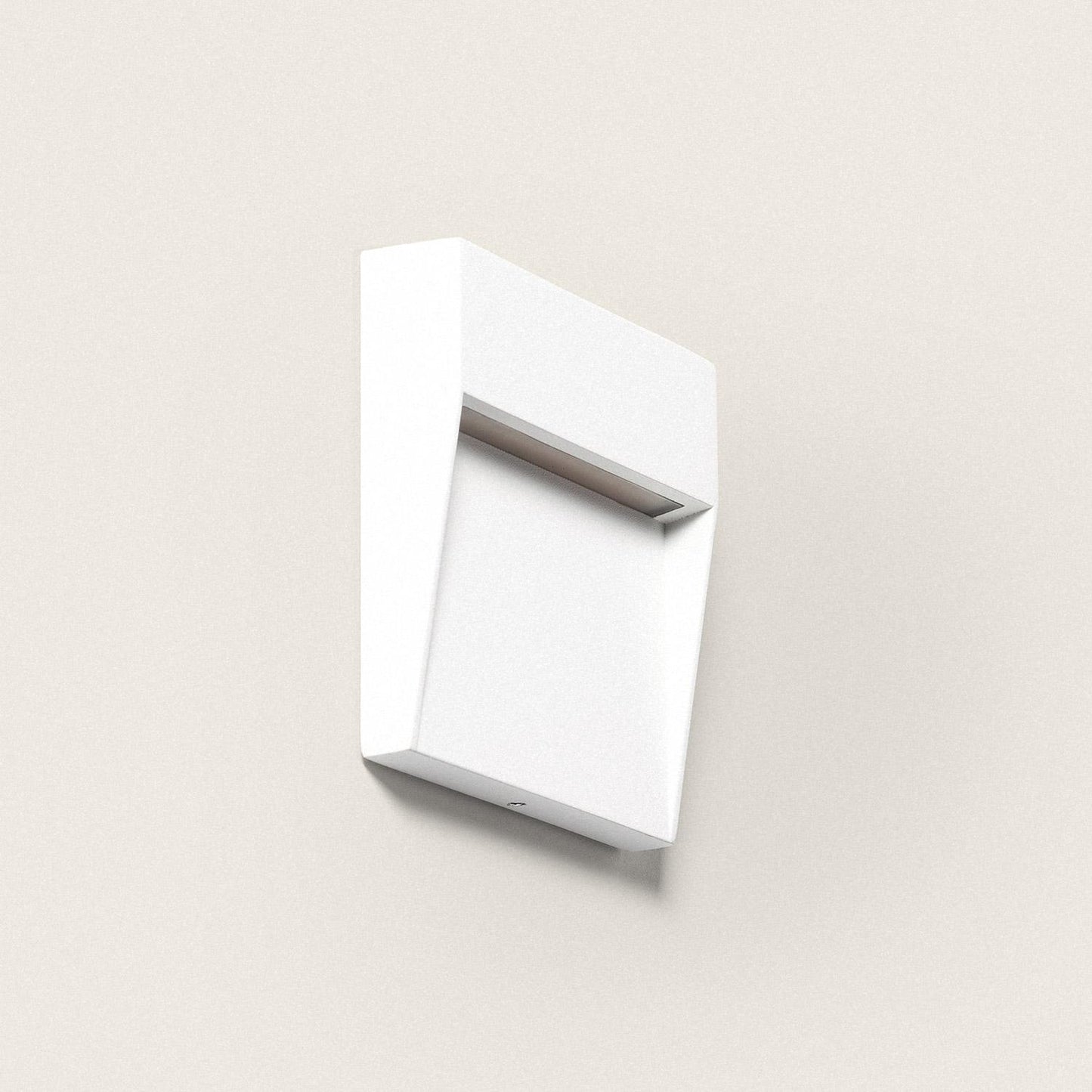 Baliza de Pared Exterior LED 3W CCT Seleccionable Aluminio Superficie Cuadrado Jade