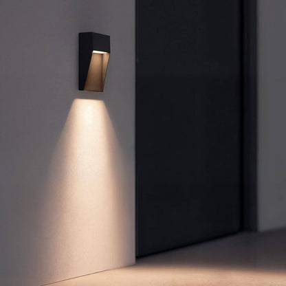 Baliza de Pared Exterior LED 3W CCT Seleccionable Aluminio Superficie Cuadrado Jade