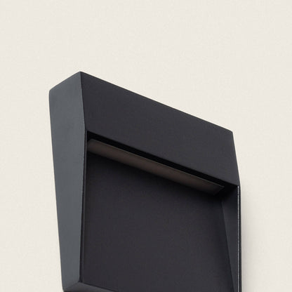 Baliza de Pared Exterior LED 3W CCT Seleccionable Aluminio Superficie Cuadrado Jade