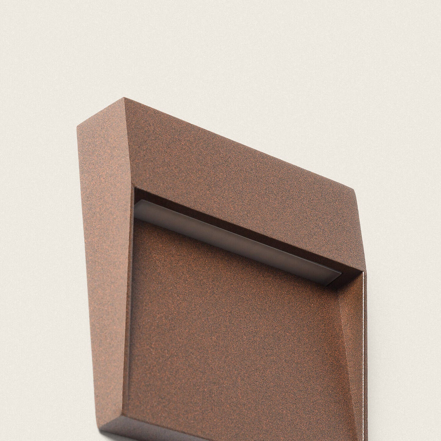 Baliza de Pared Exterior LED 3W CCT Seleccionable Aluminio Superficie Cuadrado Jade