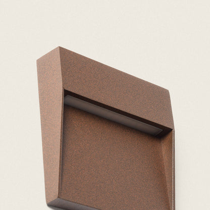 Baliza de Pared Exterior LED 3W CCT Seleccionable Aluminio Superficie Cuadrado Jade