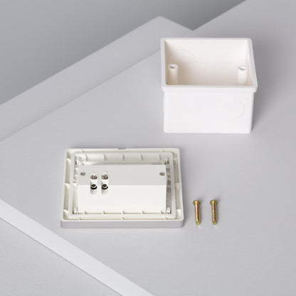 Baliza de Pared LED 1.5 W Empotrable con Sensor PIR Bark Gris