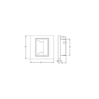 Baliza de Pared LED 1.5 W Empotrable con Sensor PIR y Crepuscular Bark Blanco