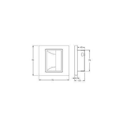 Baliza de Pared LED 1.5 W Empotrable con Sensor PIR y Crepuscular Bark Blanco