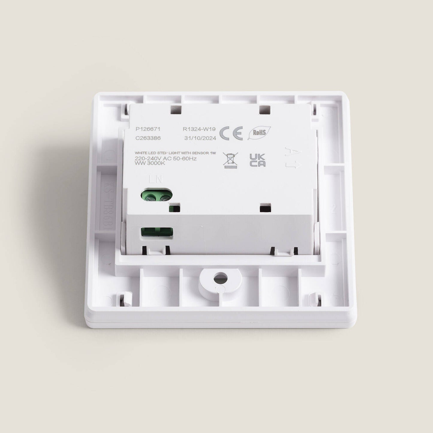 Baliza de Pared LED Empotrable con Sensor PIR Olite para Caja Universal