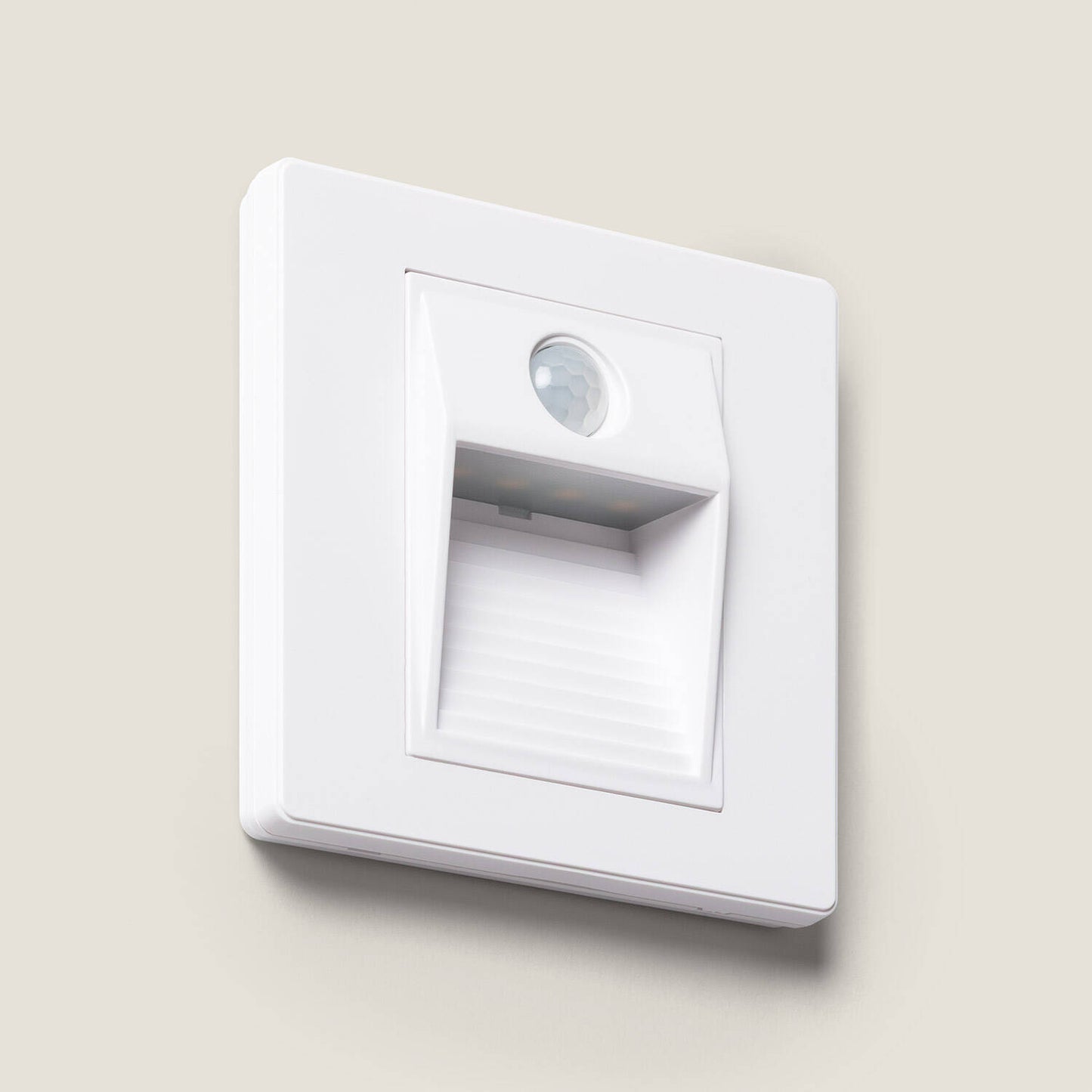 Baliza de Pared LED Empotrable con Sensor PIR Olite para Caja Universal