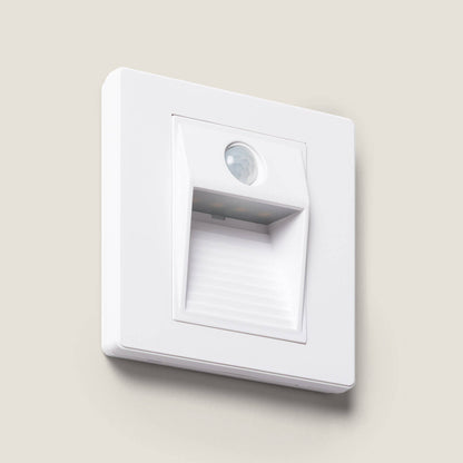 Baliza de Pared LED Empotrable con Sensor PIR Olite para Caja Universal