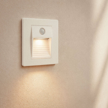 Baliza de Pared LED Empotrable con Sensor PIR Olite para Caja Universal
