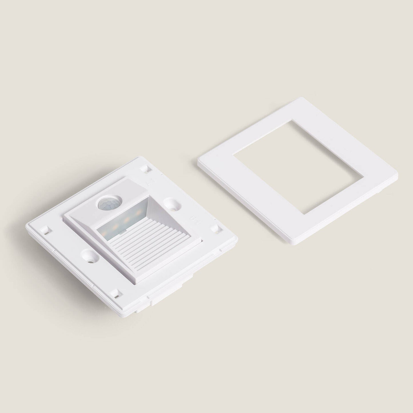 Baliza de Pared LED Empotrable con Sensor PIR Olite para Caja Universal