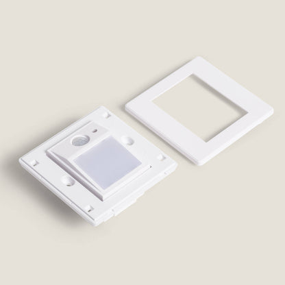 Baliza de Pared LED Empotrable con Sensor PIR y Crepuscular Olite para Caja Universal