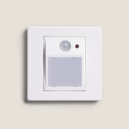 Baliza de Pared LED Empotrable con Sensor PIR y Crepuscular Olite para Caja Universal