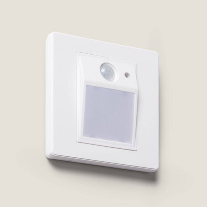 Baliza de Pared LED Empotrable con Sensor PIR y Crepuscular Olite para Caja Universal