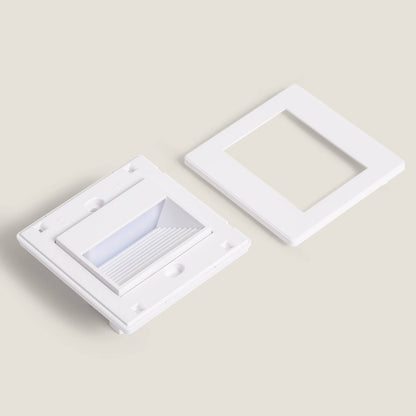 Baliza de Pared LED Empotrable Cuadrado Olite para Caja Universal