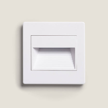 Baliza de Pared LED Empotrable Cuadrado Olite para Caja Universal