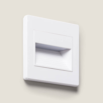 Baliza de Pared LED Empotrable Cuadrado Olite para Caja Universal