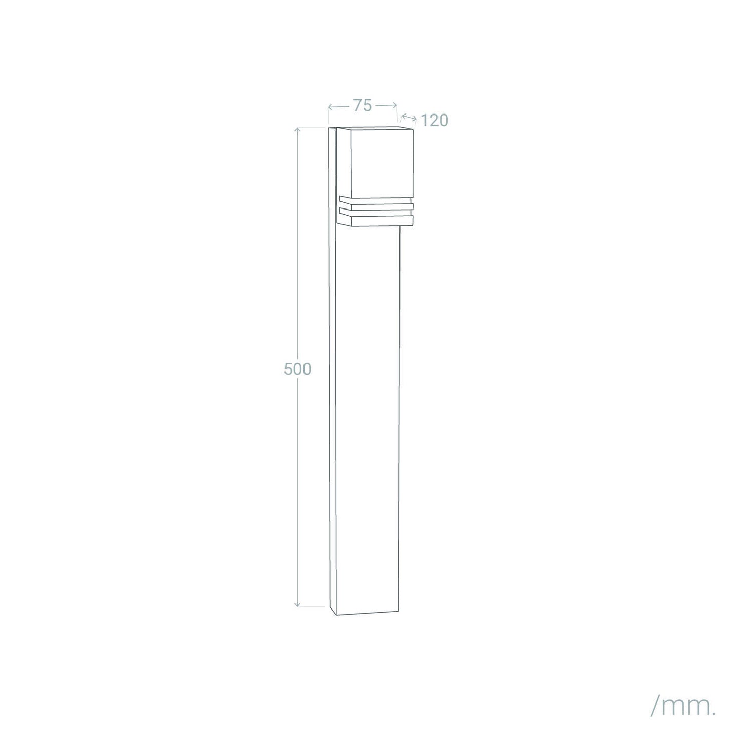Baliza de Pie Exterior S Aluminio Minol