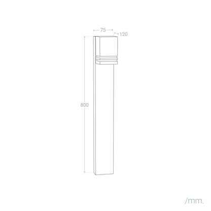 Baliza de Pie Exterior M Aluminio Minol