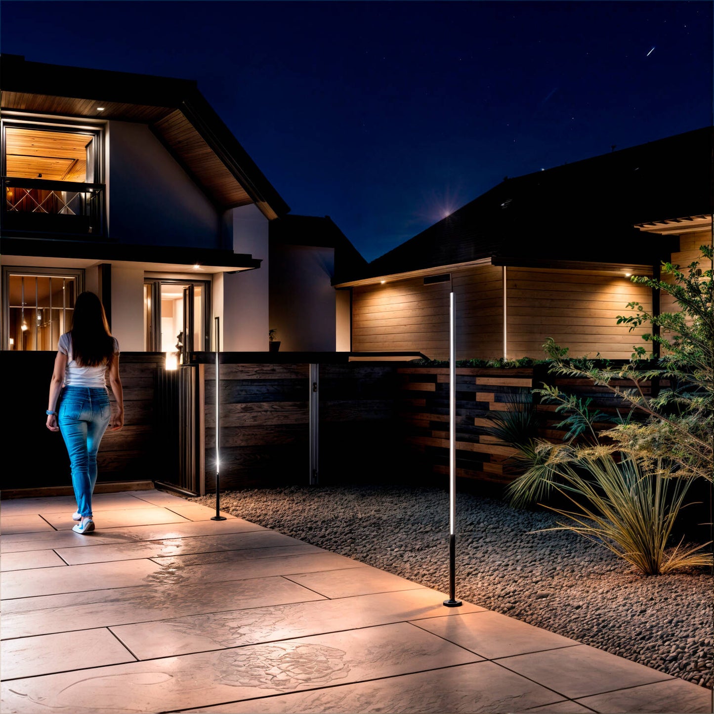 Baliza de Pie Exterior LED 12-24W 80-160 cm Superficie Calax