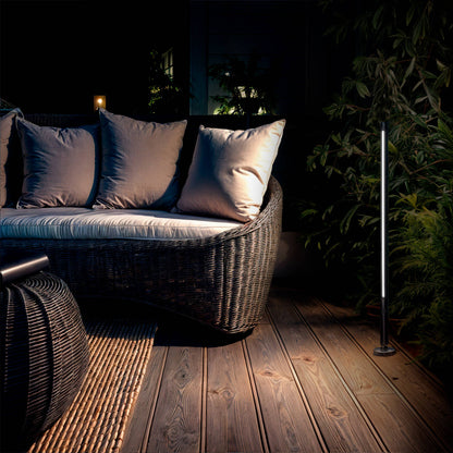 Baliza de Pie Exterior LED 12-24W 80-160 cm Superficie Calax