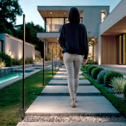 Baliza de Pie Exterior LED 12-24W 80-160 cm Superficie Calax