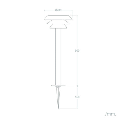 Baliza de Pie Exterior Solar LED 1,5W 50cm Acero Inoxidable Biel