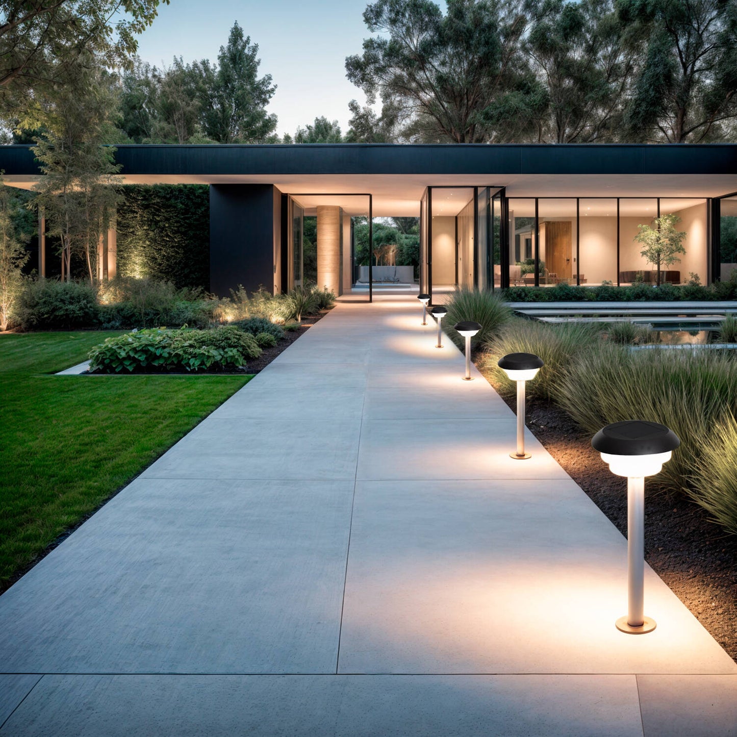 Baliza de Pie Exterior Solar LED 1,5W 50cm Acero Inoxidable Biel