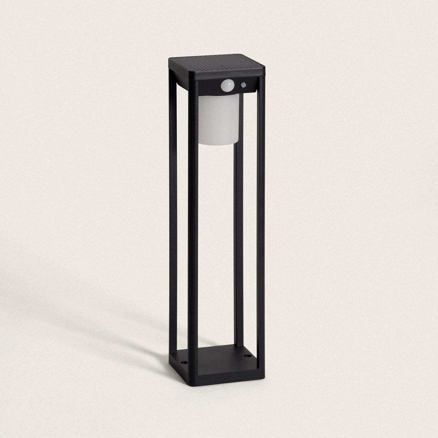 Baliza de Pie Exterior Solar LED 2,5W 40cm Aluminio con Sensor de Movimiento Devah
