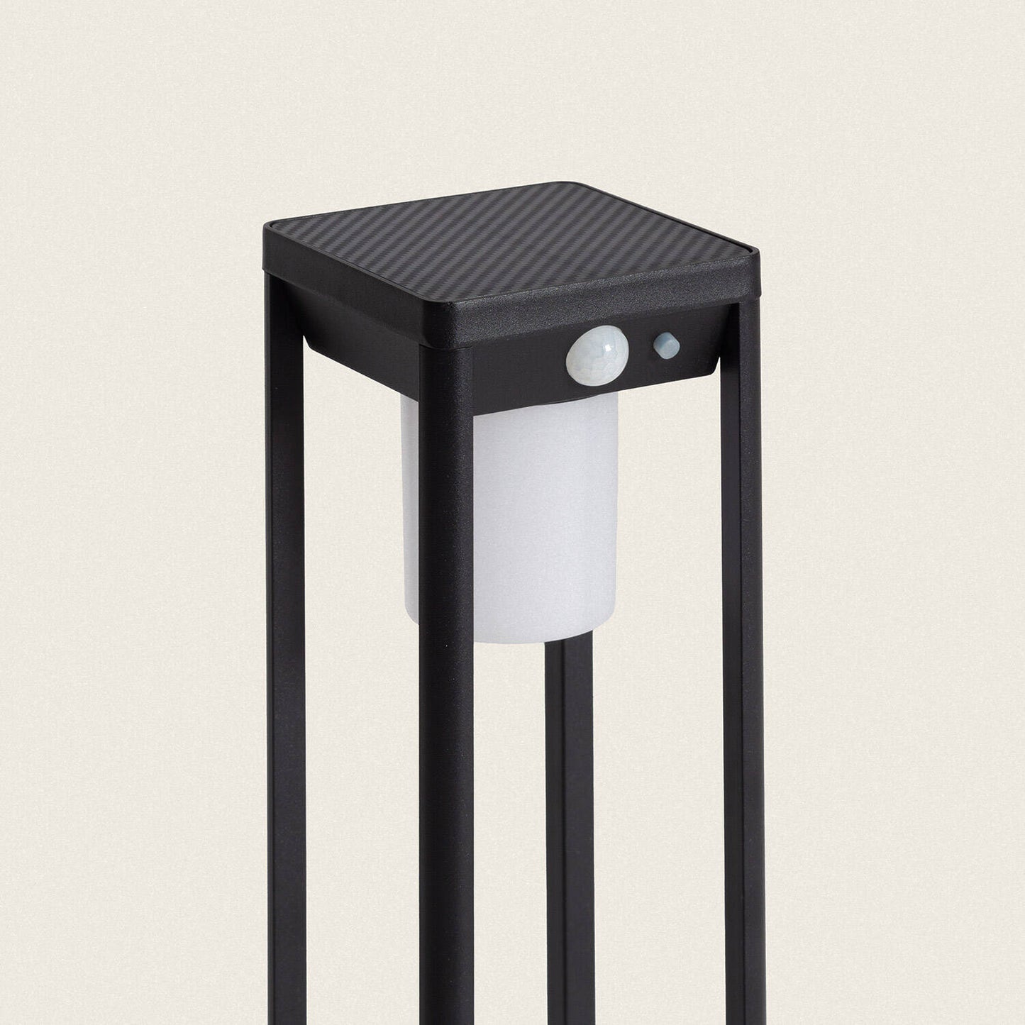 Baliza de Pie Exterior Solar LED 2,5W 40cm Aluminio con Sensor de Movimiento Devah