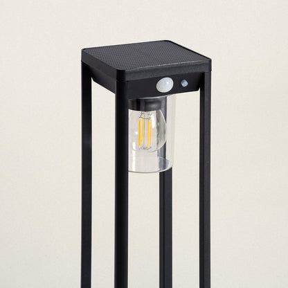 Baliza de Pie Exterior Solar LED 2W 40cm Aluminio con Sensor de Movimiento Devah