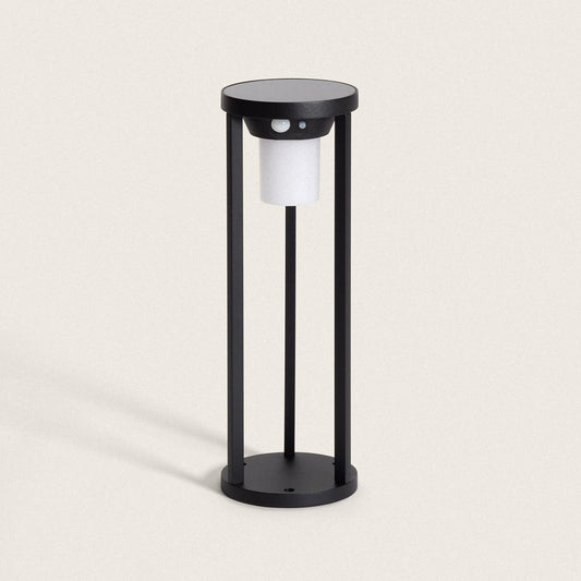Baliza de Pie Exterior Solar LED 2W 40cm Aluminio con Sensor de Movimiento Eneko