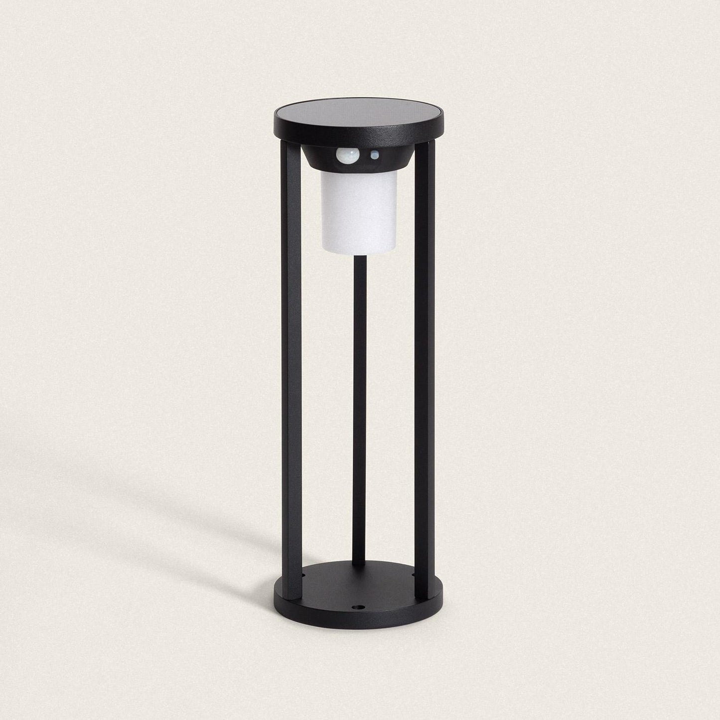 Baliza de Pie Exterior Solar LED 2W 40cm Aluminio con Sensor de Movimiento Eneko