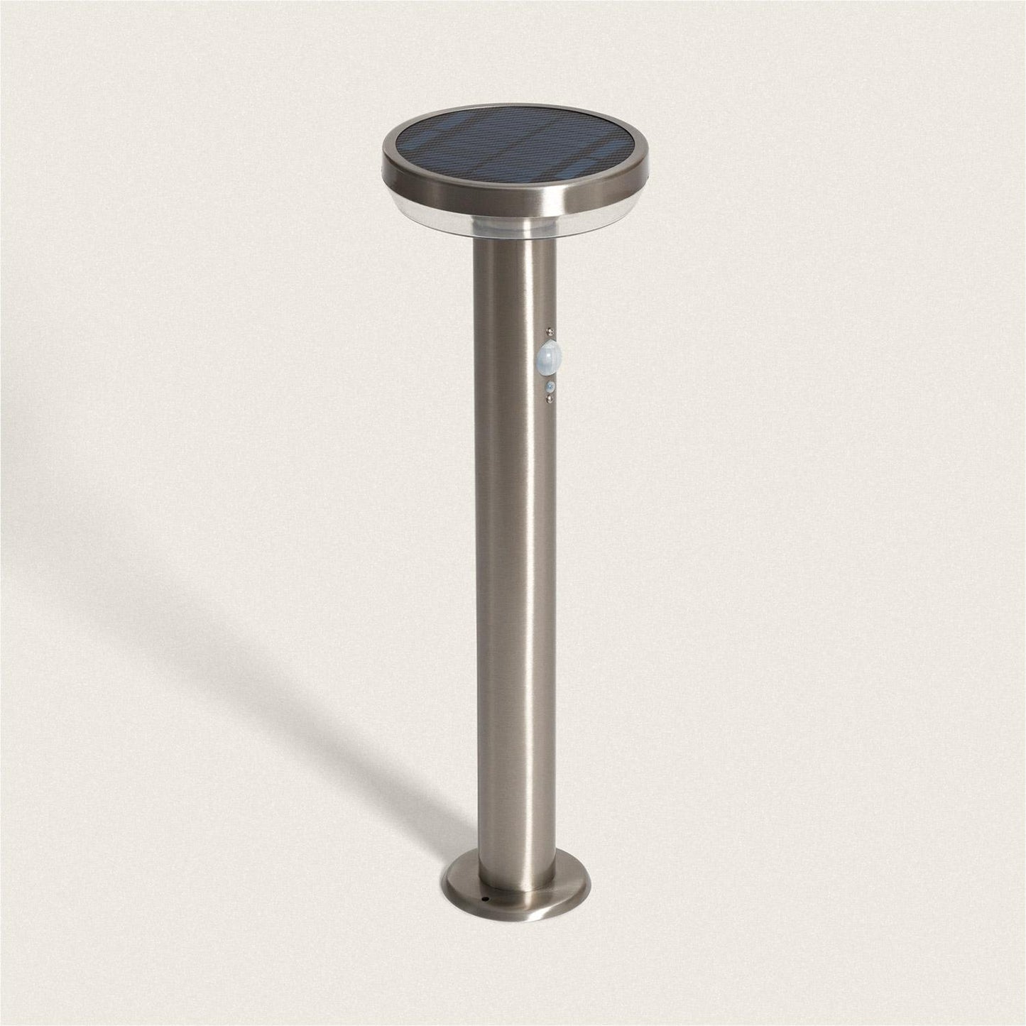 Baliza de Pie Exterior Solar LED 5W 50cm Acero Inoxidable con Sensor de Movimiento Barton