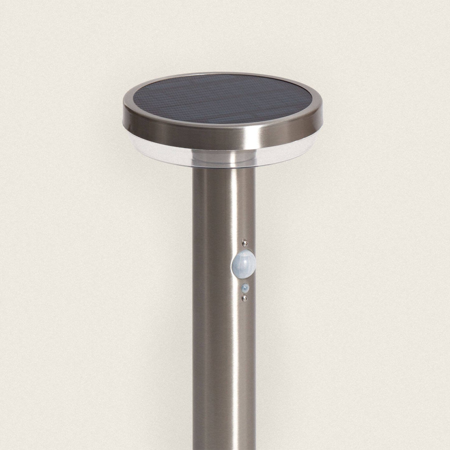 Baliza de Pie Exterior Solar LED 5W 50cm Acero Inoxidable con Sensor de Movimiento Barton