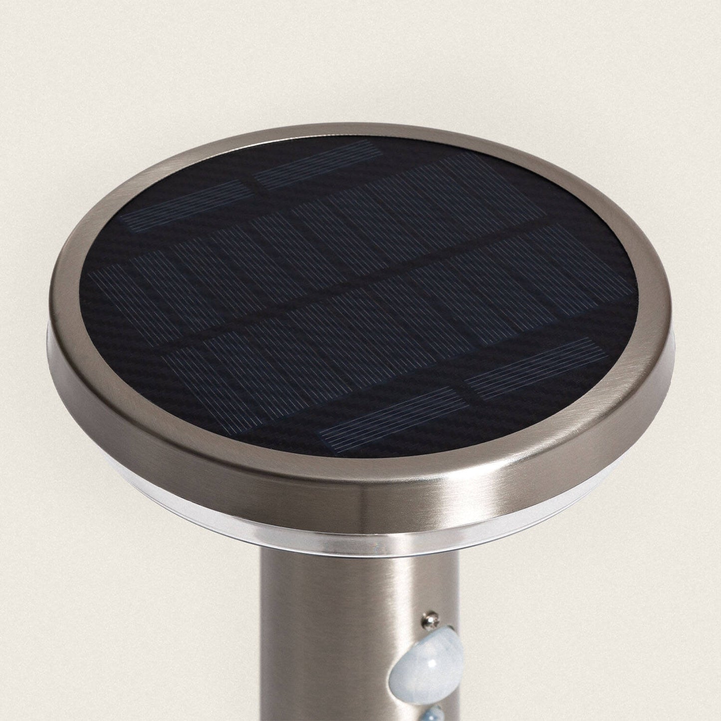 Baliza de Pie Exterior Solar LED 5W 50cm Acero Inoxidable con Sensor de Movimiento Barton