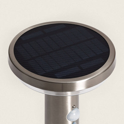 Baliza de Pie Exterior Solar LED 5W 50cm Acero Inoxidable con Sensor de Movimiento Barton