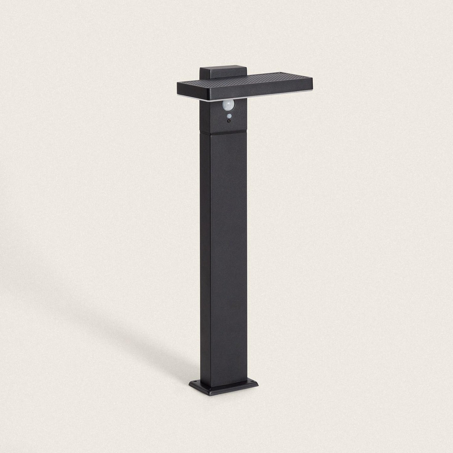 Baliza de Pie Exterior Solar LED 4W 50cm Aluminio con Sensor de Movimiento Bran