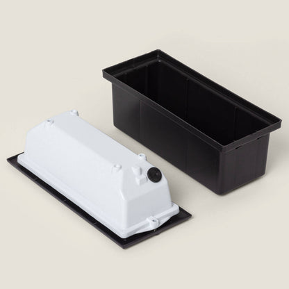 Baliza Exterior Empotrable Pared Aluminio para Bombilla E27