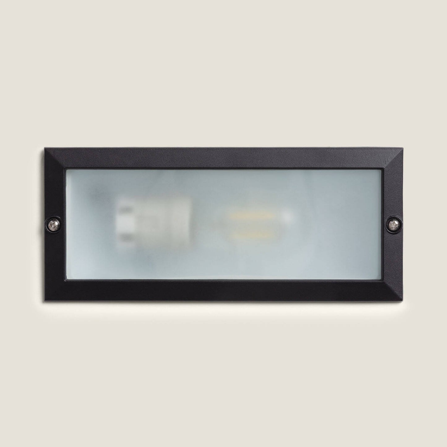 Baliza Exterior Empotrable Pared Aluminio para Bombilla E27
