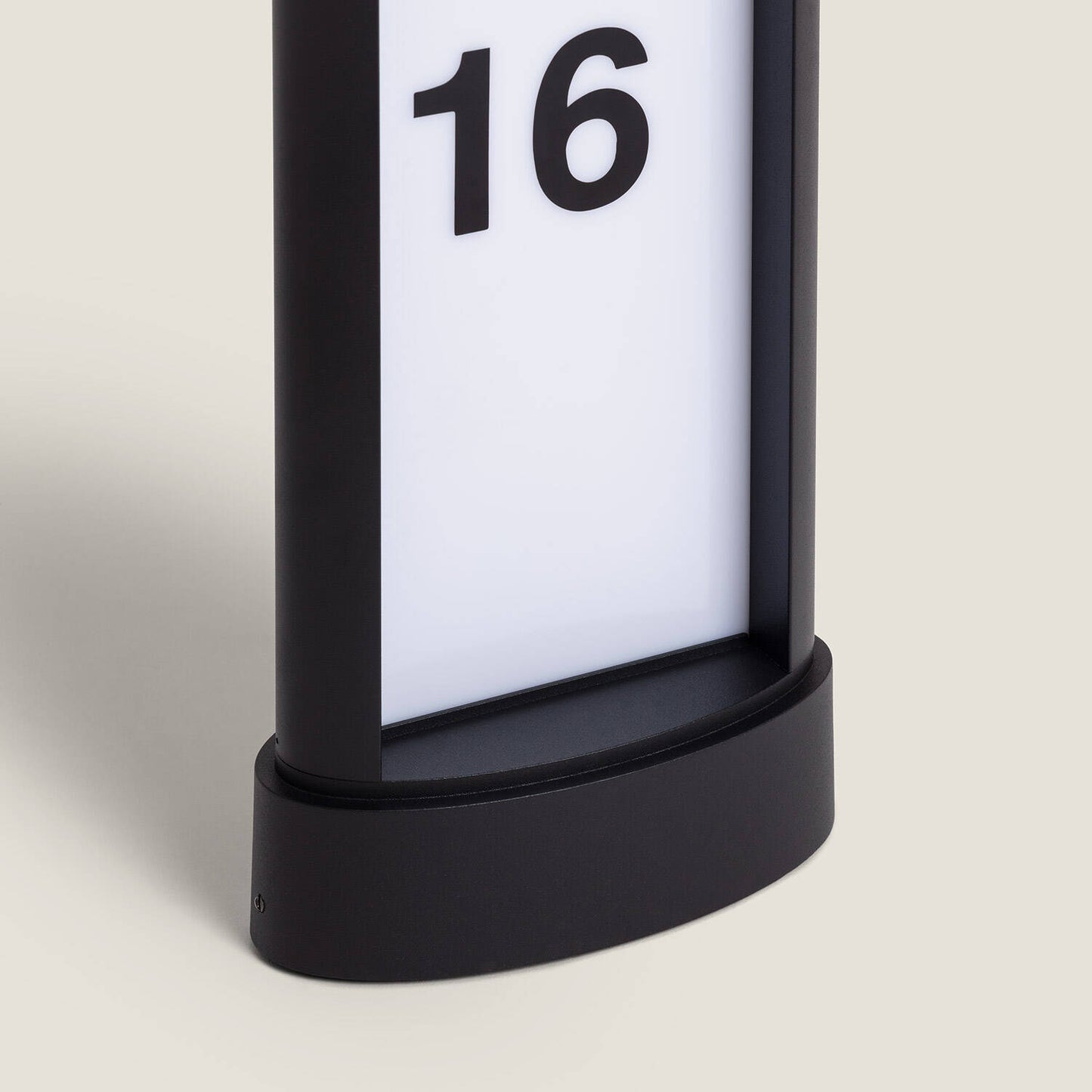 Baliza Exterior LED 10W Superficie Pie 50cm Aluminio para Numeración de Vivienda Mulham