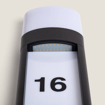 Baliza Exterior LED 10W Superficie Pie 50cm Aluminio para Numeración de Vivienda Mulham