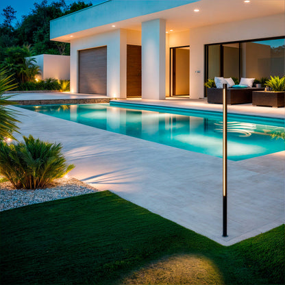 Baliza Exterior LED 12-24W 80-160 cm con Pincho Calax