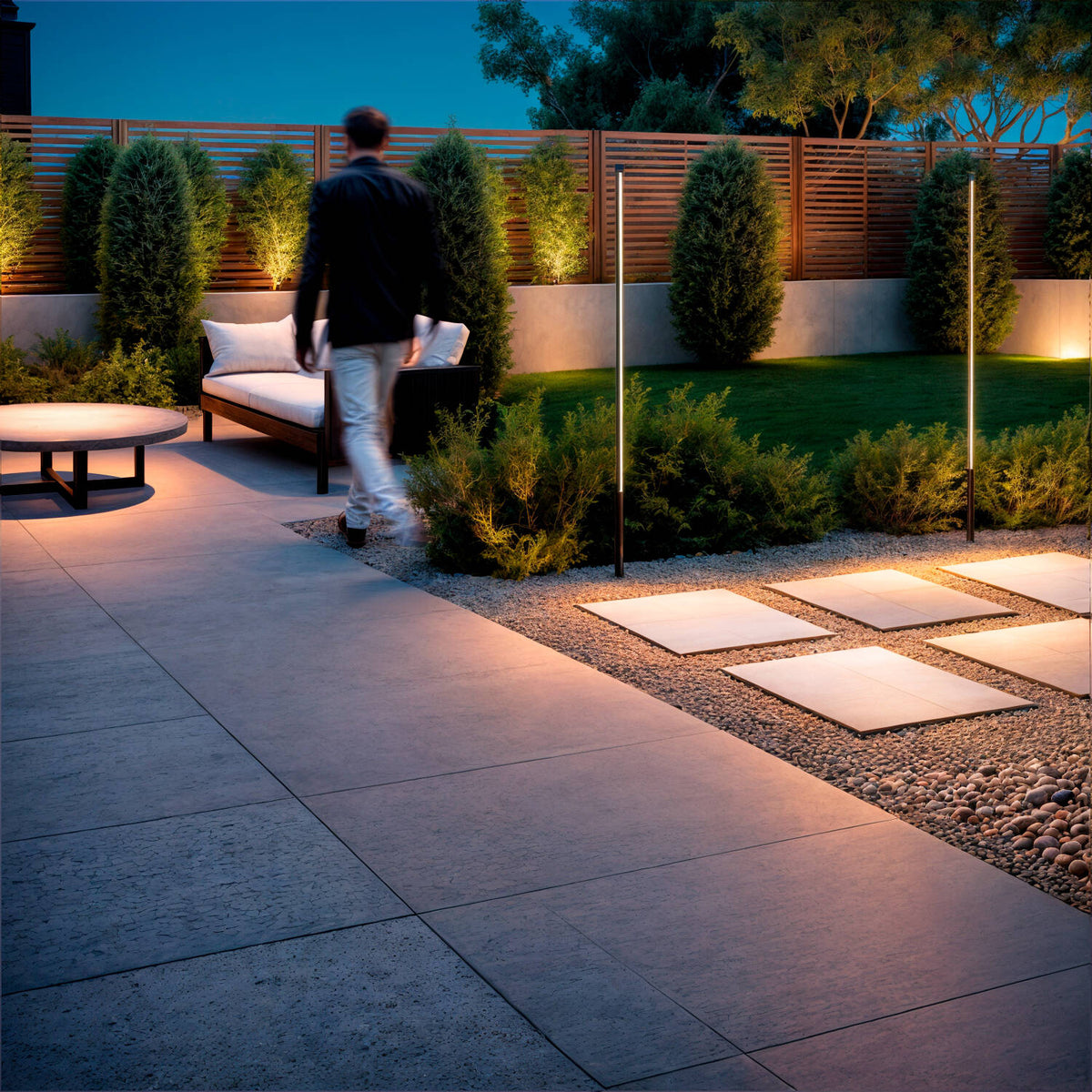 Baliza Exterior LED 12-24W 80-160 cm con Pincho Calax