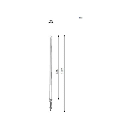 Baliza Exterior LED 12-24W 80-160 cm con Pincho Calax