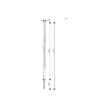 Baliza Exterior LED 12-24W 80-160 cm con Pincho Calax