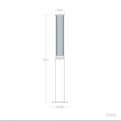 Baliza Exterior LED 12W Superficie Pie 80 cm Britget