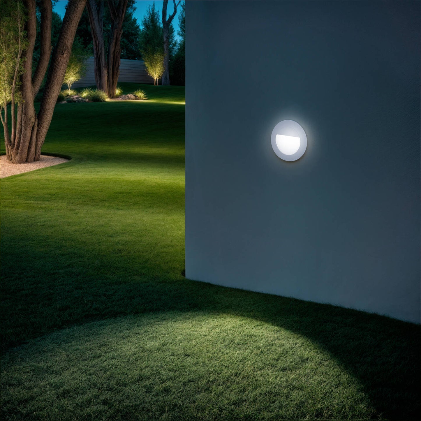Baliza Exterior LED 1.5W Empotrable Pared Aluminio Olite IP65